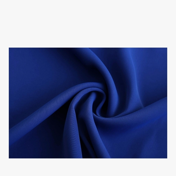 Women's Casual Round Neck Basic Pleated Top Cap Sleeves Keyhole Back Chiffon XL - Picture 5 of 5